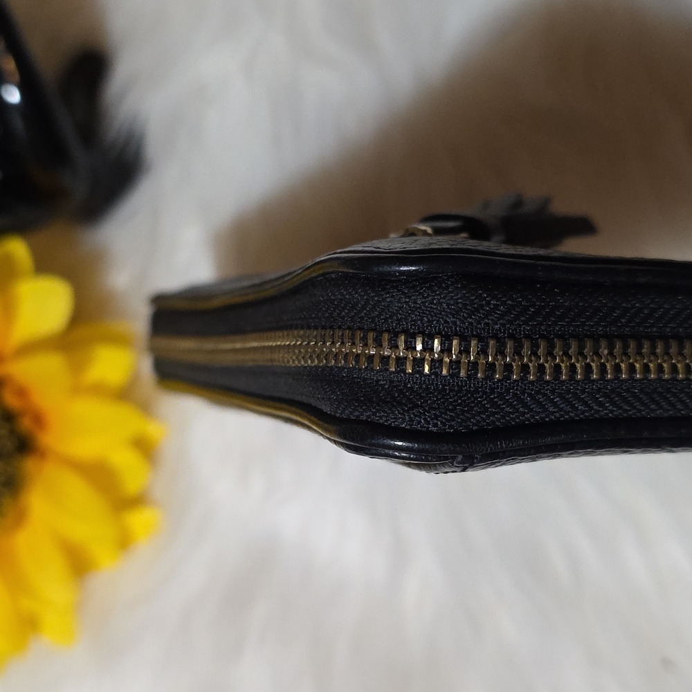 Kate Spade Black Chester Pebbled Leather Tassel Zip Around Continental Wallet - Picture 6 of 13